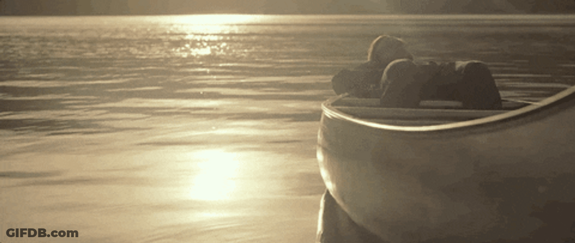 Sleeping On The Canoe GIF