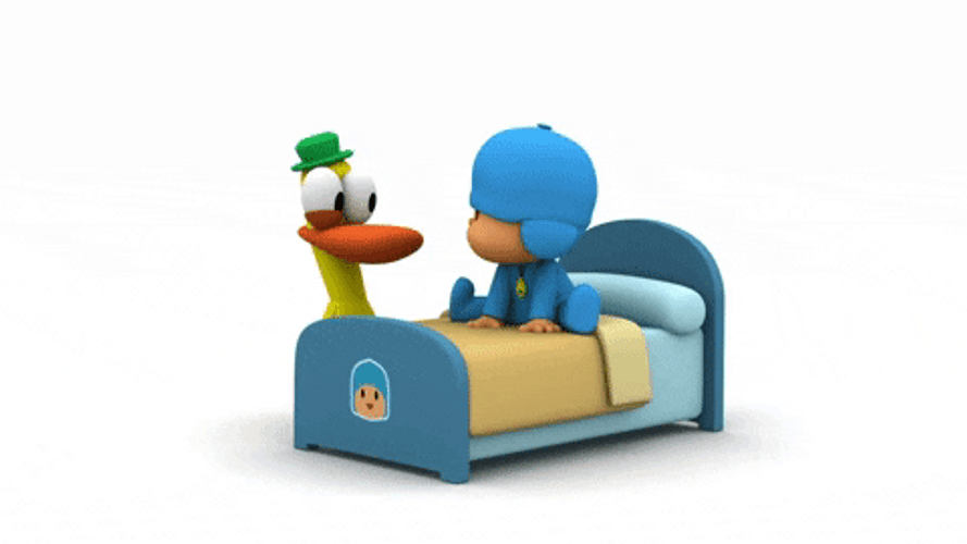 Sleeping Pocoyo And Annoying Pato GIF