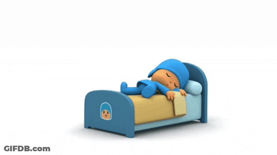Sleeping Pocoyo In Bed GIF