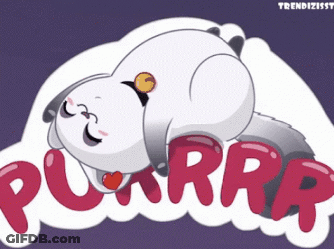 Sleeping Purr Cute Cat GIF