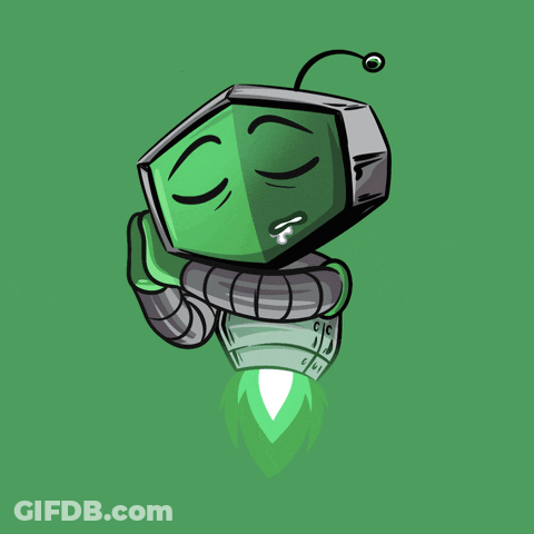 Sleeping Robot With Zzz GIF