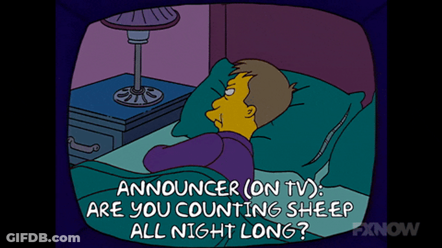 Sleepless All Night Long The Simpsons GIF