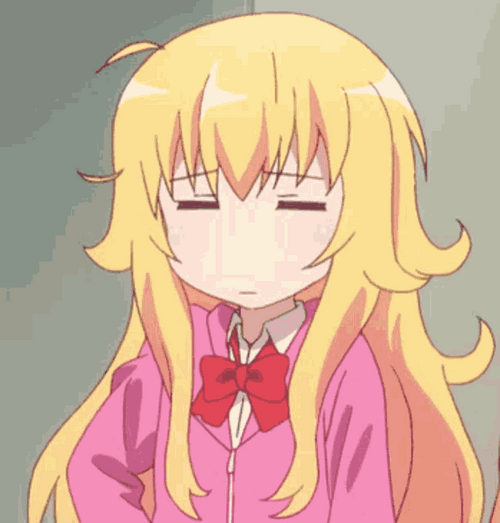 Sleepy Anime Girl Yawning GIF