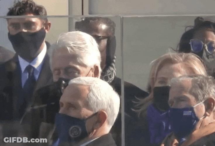 Sleepy Bill Clinton Balloons GIF
