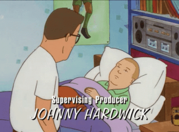 Sleepy Bobby Hill Bidding Goodbye GIF