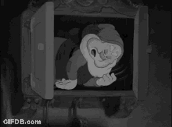 Sleepy Dwarf Snow White Snoring GIF