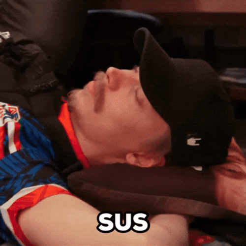 Sleepy Eyes Sus Sleeping Meme GIF