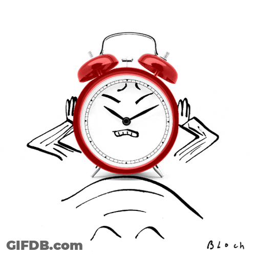 Sleepy Good Morning Alarm Clock GIF