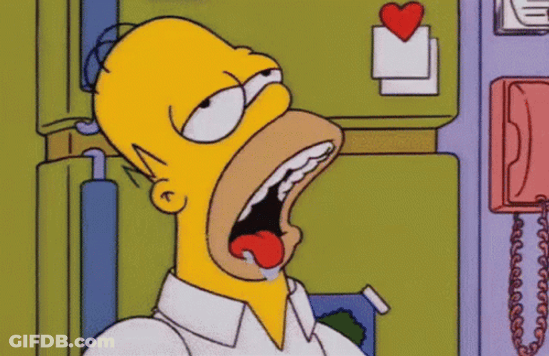 Sleepy Homer Doh GIF