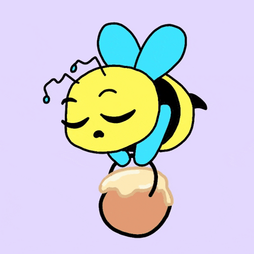 Sleepy Honey Bee GIF