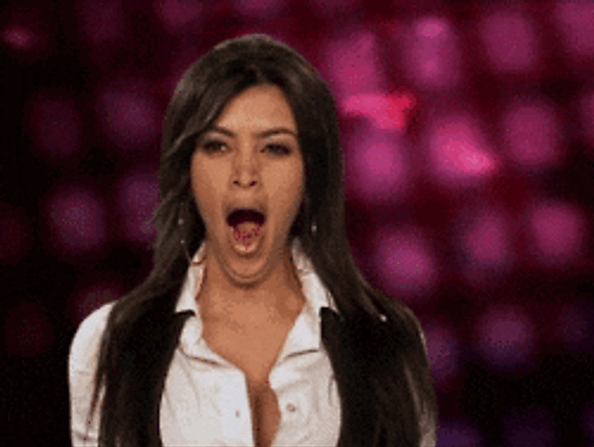 Sleepy Kim Kardashian GIF
