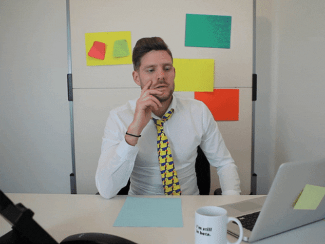 Sleepy Man In Monday GIF