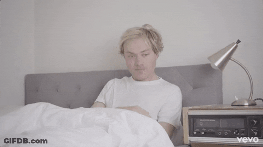 Sleepy Man Waking Up GIF