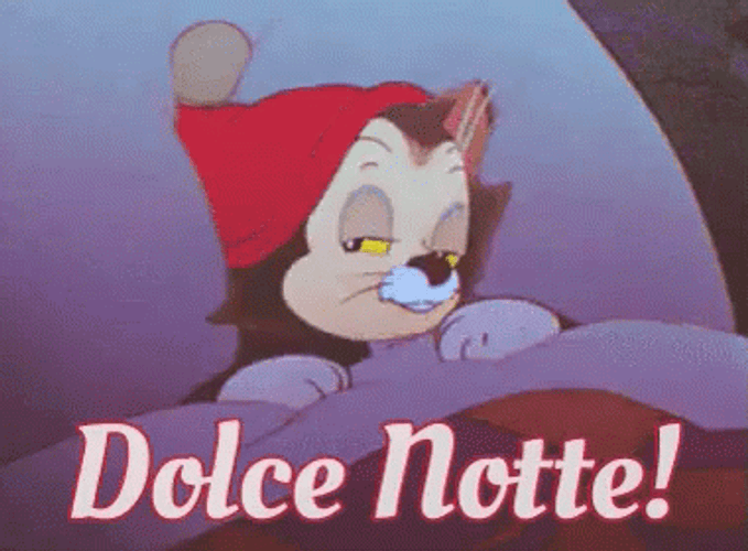 Sleepy Pinocchio Figaro Buona Notte GIF