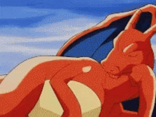 Sleepy Pokemon Charizard GIF