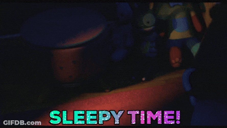 Sleepy Time Night Night Bear GIF