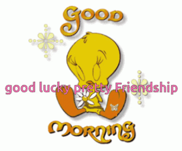 Sleepy Tweety Animated Good Morning Monday GIF