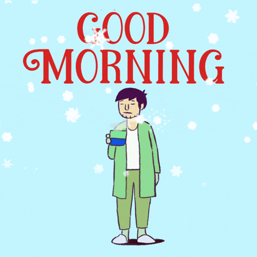 Sleepy Winter Good Morning GIF