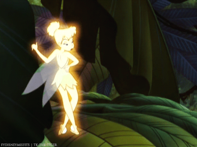 Sleepy Yawning Tinkerbell GIF