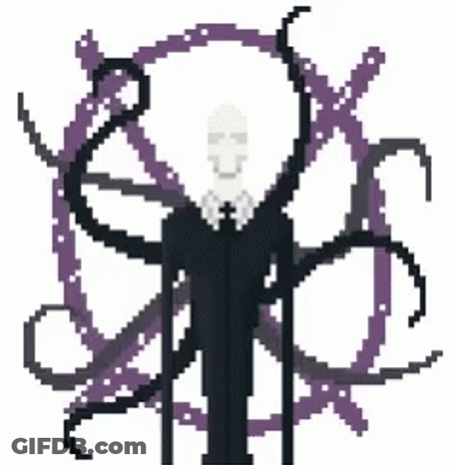 Slenderman And His Eight Tentacles GIF