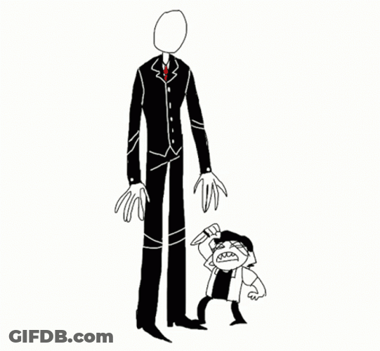 Slenderman And His Friend GIF