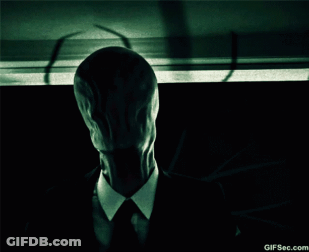 Slenderman In The Building GIF