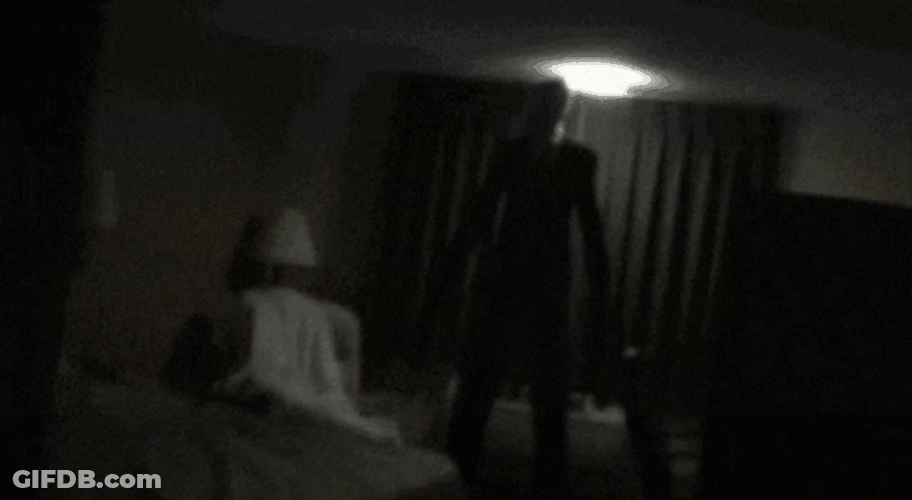 Slenderman Inside The House GIF