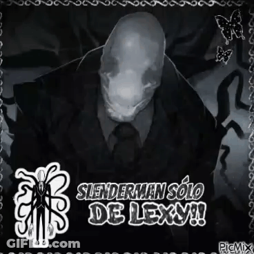 Slenderman Solo De Lexy With Butterflies GIF