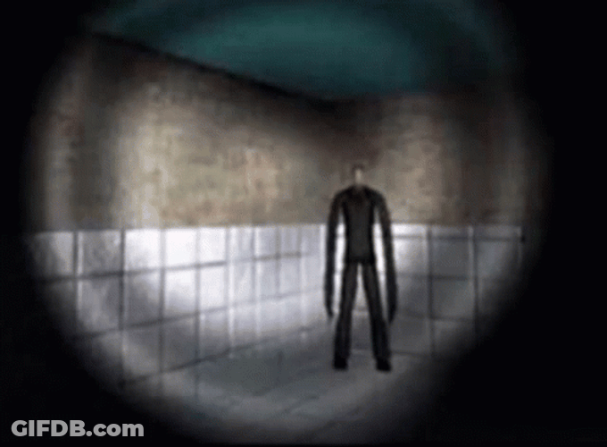 Slenderman Standing On The Corner GIF