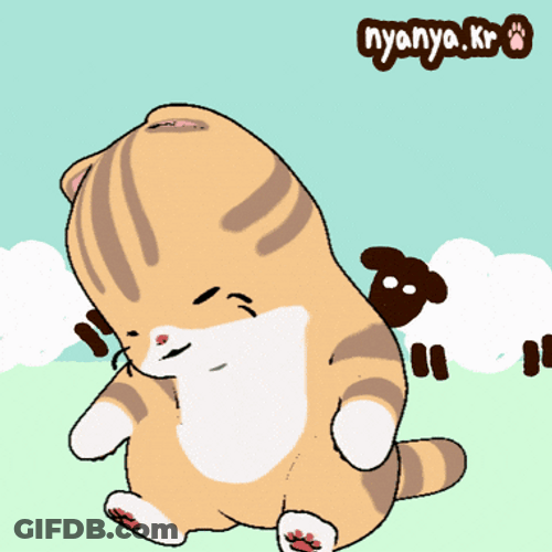 Sleppy Cute Cat Animated GIF