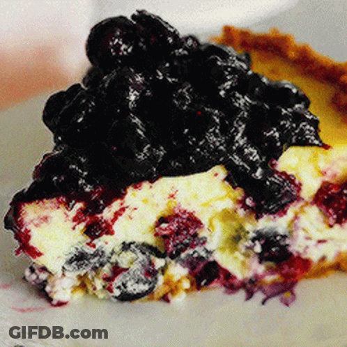 Slice Of Blueberry Pie GIF