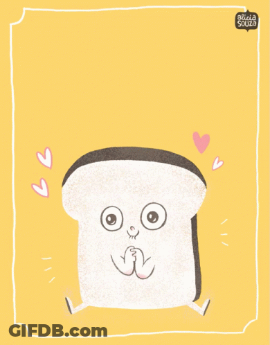 Slice Of Toast Saying I Love You The Toast GIF