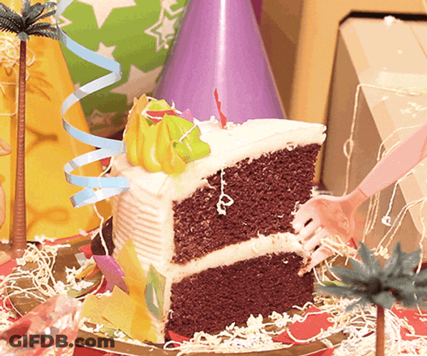 Sliced Cake Happy Birthday Harry GIF