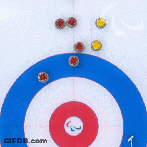 Sliding Curling Stones GIF