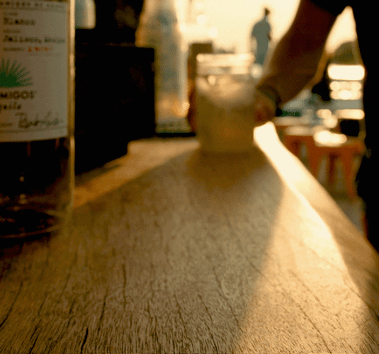 Sliding Glass Of Margarita GIF