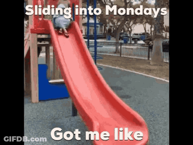 Sliding Into Rainy Monday Got Me Like GIF