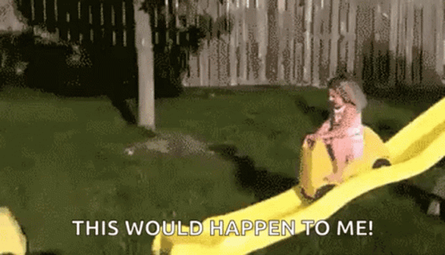 Sliding Kid Car Crash GIF