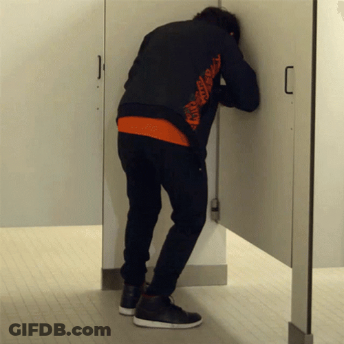 Sliding Through Walls Heartbreak GIF
