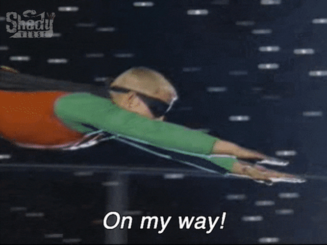 Slim Shady Eminem On My Way Flying GIF