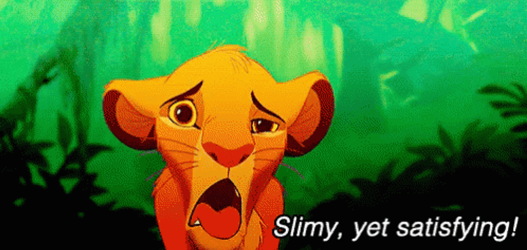 Slimy Satisfying Simba Lion King GIF