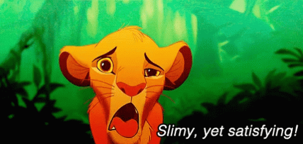 Slimy Yet Satisfying Lion King Meme GIF