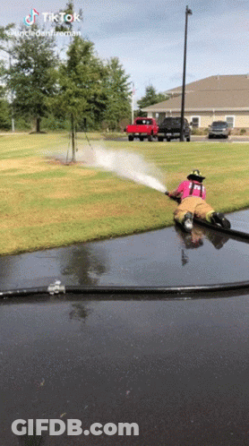 Slip Water Hose GIF