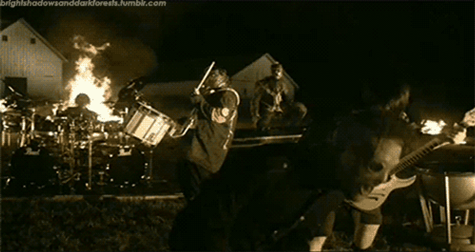 Slipknot On Fire With The Band GIF