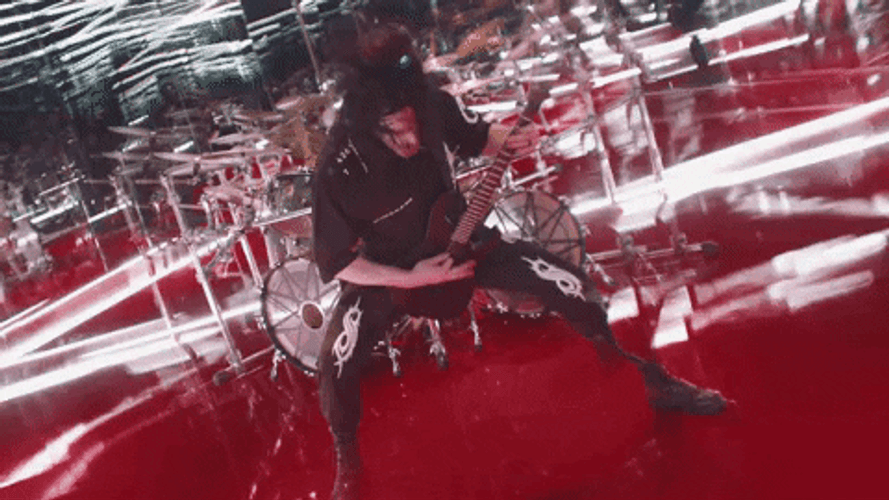 Slipknot Playing Guitar GIF