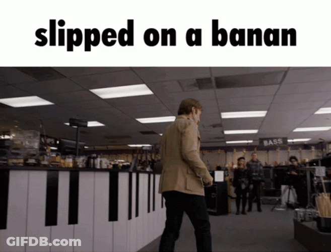 Slipping On A Banana Peel GIF