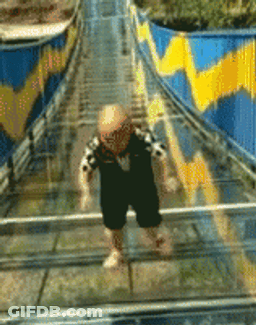Slipping On A Glass Floor GIF