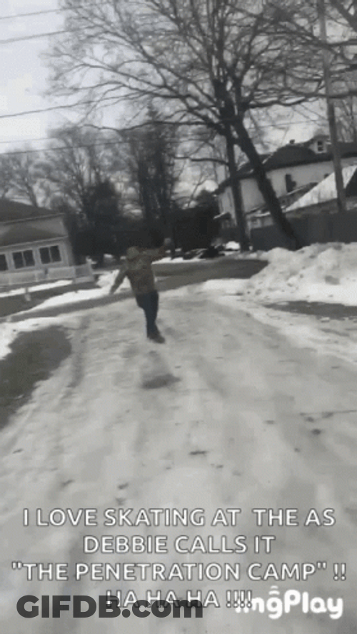 Slipping On Ice GIF