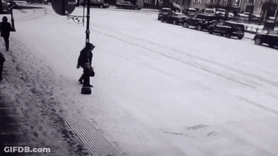 Slipping On Ice GIF