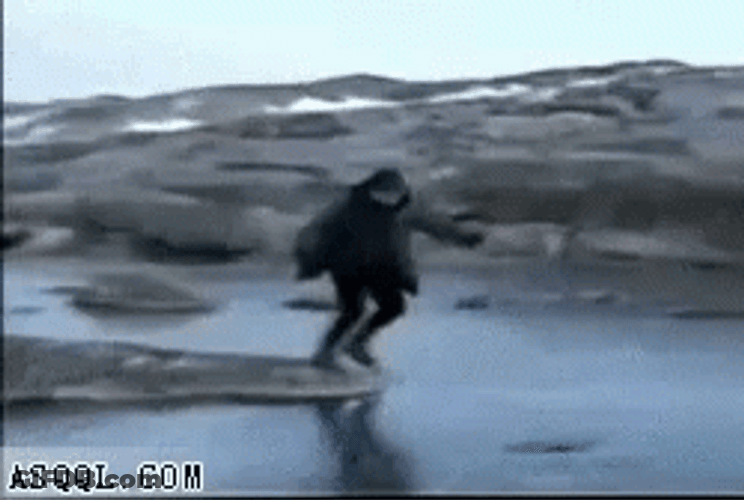 Slipping On Ice GIF