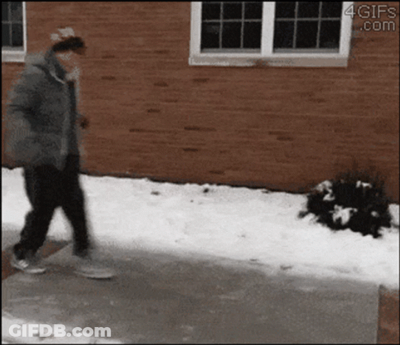 Slipping On Ice Looks Like Dancing GIF